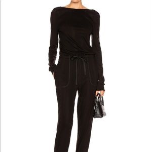 The Range Division rib scoop back jumpsuit.